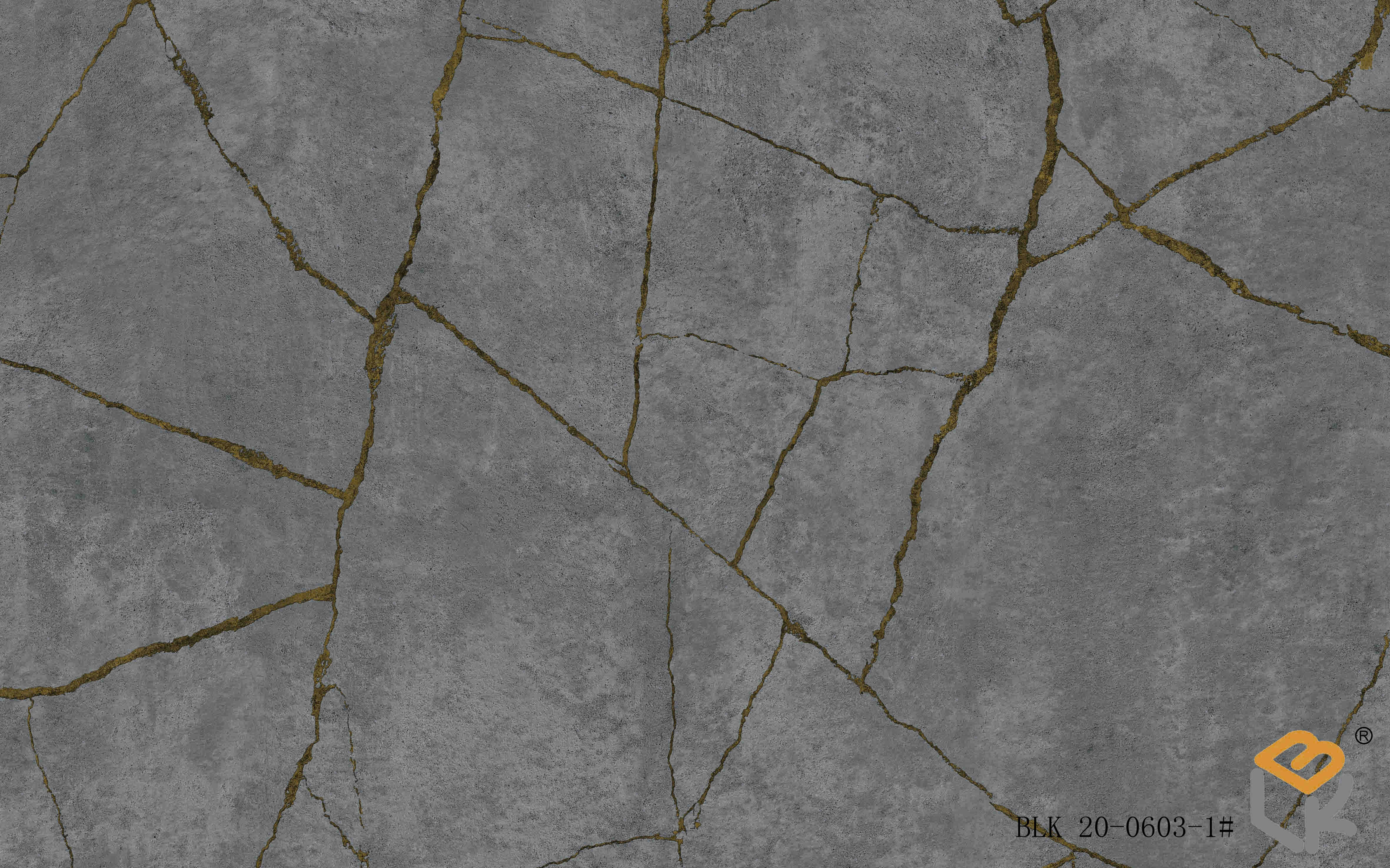 宝利康阿里斯石纹金色系列三聚氰胺饰面多层板